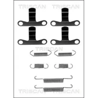 TRISCAN 8105 272007 - Kit d'accessoires, mâchoires de frein de stationnement