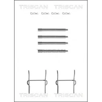 Kit d'accessoires, plaquette de frein à disque TRISCAN [8105 281590]