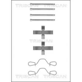 TRISCAN 8105 291410 - Kit d'accessoires, plaquette de frein à disque