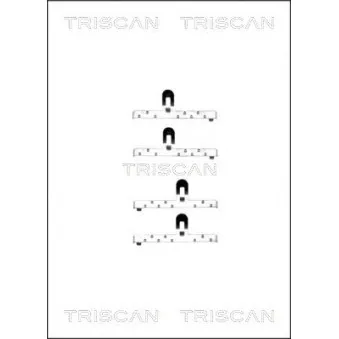 TRISCAN 8105 291449 - Kit d'accessoires, plaquette de frein à disque