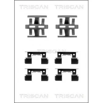 TRISCAN 8105 401408 - Kit d'accessoires, plaquette de frein à disque