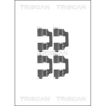 TRISCAN 8105 401611 - Kit d'accessoires, plaquette de frein à disque