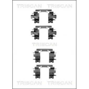 TRISCAN 8105 401616 - Kit d'accessoires, plaquette de frein à disque