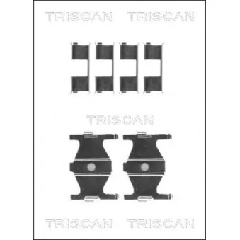 TRISCAN 8105 431625 - Kit d'accessoires, plaquette de frein à disque