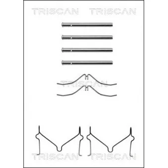 TRISCAN 8105 501568 - Kit d'accessoires, plaquette de frein à disque