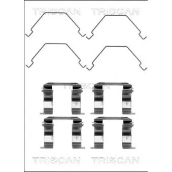 TRISCAN 8105 501577 - Kit d'accessoires, plaquette de frein à disque