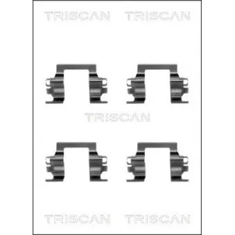 TRISCAN 8105 601609 - Kit d'accessoires, plaquette de frein à disque