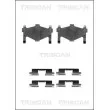 Kit d'accessoires, plaquette de frein à disque TRISCAN [8105 691622]