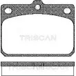Jeu de 4 plaquettes de frein avant TRISCAN [8110 10027]