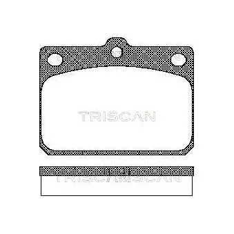 TRISCAN 8110 10027 - Jeu de 4 plaquettes de frein avant