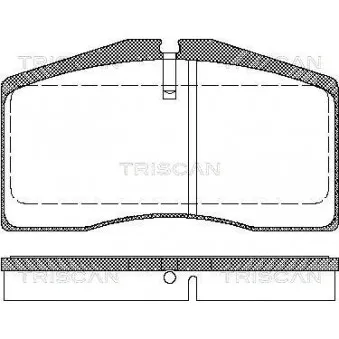 Jeu de 4 plaquettes de frein avant TRISCAN [8110 29164]