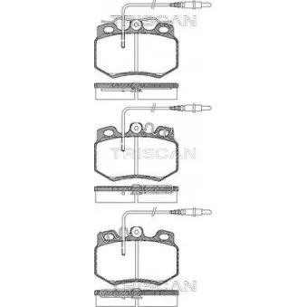 TRISCAN 8110 38001 - Jeu de 4 plaquettes de frein avant