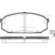 Jeu de 4 plaquettes de frein avant TRISCAN [8110 50187]