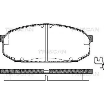 TRISCAN 8110 50187 - Jeu de 4 plaquettes de frein avant