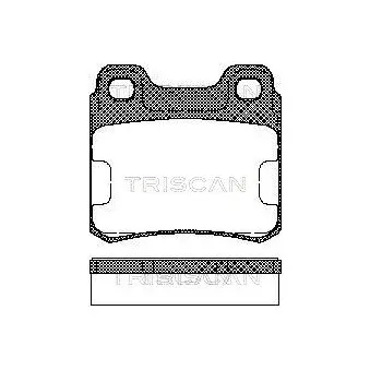 Jeu de 4 plaquettes de frein arrière TRISCAN [8110 65001]