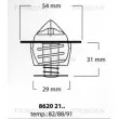 Thermostat, liquide de refroidissement TRISCAN [8620 2188]