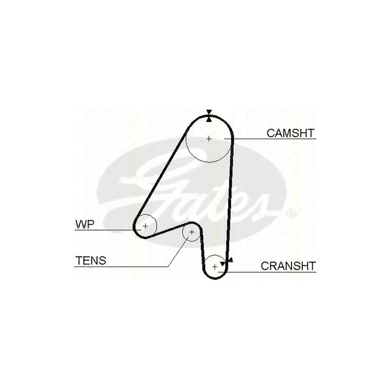 Courroie de distribution TRISCAN 8645 5239 - Visuel 1