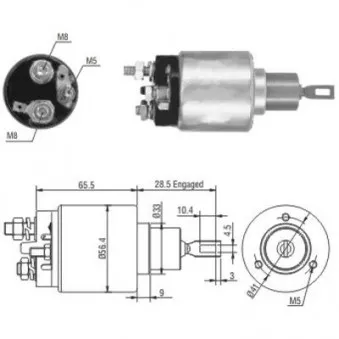 HOFFER 6646019 - Contacteur, démarreur