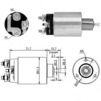 HOFFER 6646182 - Contacteur, démarreur