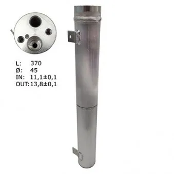 Filtre déshydratant, climatisation HOFFER OEM 1698300058