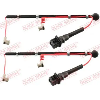 Contact d'avertissement, usure des plaquettes de frein QUICK BRAKE WS 0237 A