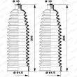 MOOG K150241 - Jeu de joints-soufflets, direction