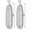 MOOG K150243 - Jeu de joints-soufflets, direction