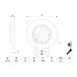 BOSCH 0 986 479 B55 - Jeu de 2 disques de frein avant