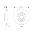 BOSCH 0 986 479 C70 - Jeu de 2 disques de frein avant