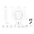BOSCH 0 986 479 E68 - Jeu de 2 disques de frein arrière