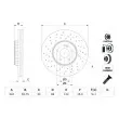 BOSCH 0 986 479 G40 - Jeu de 2 disques de frein avant