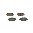 Jeu de 4 plaquettes de frein arrière BOSCH [0 986 495 393]