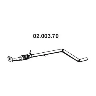 Tuyau d'échappement EBERSPÄCHER OEM 51776714