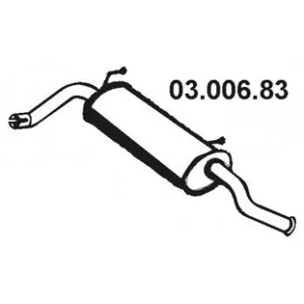 Silencieux arrière EBERSPÄCHER OEM 1730W0