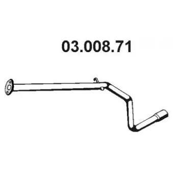 Tuyau d'échappement EBERSPÄCHER OEM 51929770