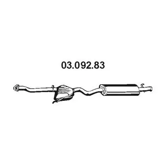 Silencieux arrière EBERSPÄCHER [03.092.83]