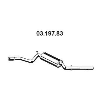 EBERSPÄCHER 03.197.83 - Silencieux arrière