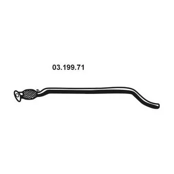 Tuyau d'échappement EBERSPÄCHER OEM 51782326