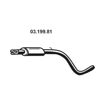 Silencieux central EBERSPÄCHER [03.199.81]