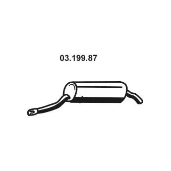 Silencieux arrière EBERSPÄCHER OEM 51782333