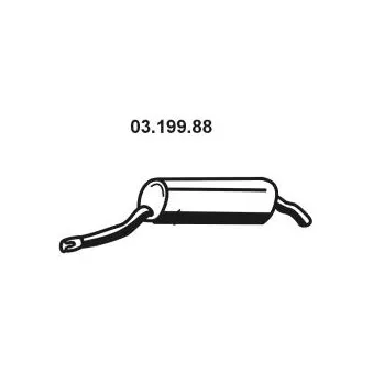 EBERSPÄCHER 03.199.88 - Silencieux arrière
