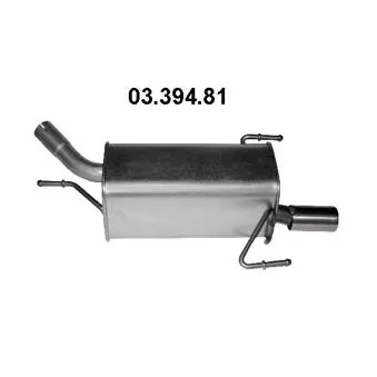 Silencieux central EBERSPÄCHER OEM 1726JQ