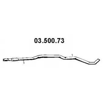 Tuyau d'échappement EBERSPÄCHER OEM 51762517
