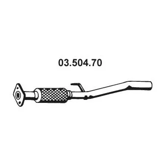 EBERSPÄCHER 03.504.70 - Tuyau d'échappement