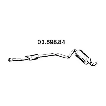 EBERSPÄCHER 03.598.84 - Silencieux arrière