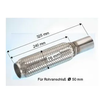 Tuyau flexible, échappement EBERSPÄCHER [04.002.79]