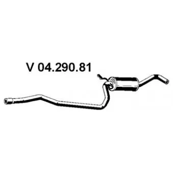 Silencieux avant EBERSPÄCHER OEM 1460169