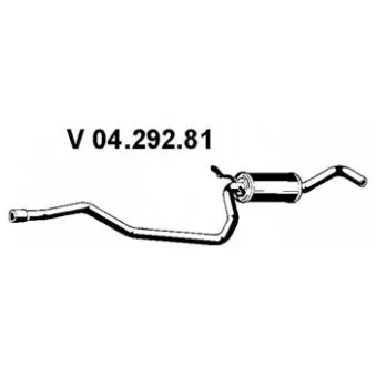 Silencieux avant EBERSPÄCHER OEM 6643783
