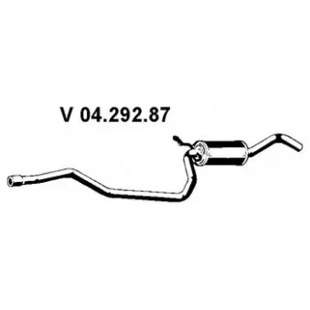Silencieux avant EBERSPÄCHER OEM 6872591