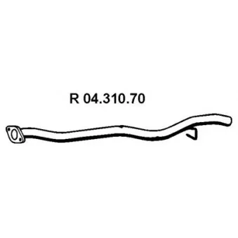 EBERSPÄCHER 04.310.70 - Tuyau d'échappement